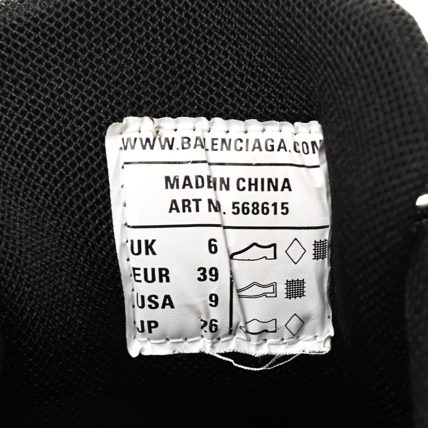 Balenciaga Rubber Mesh Womens Track.2 Open Sneakers 39 Black 7 of 16