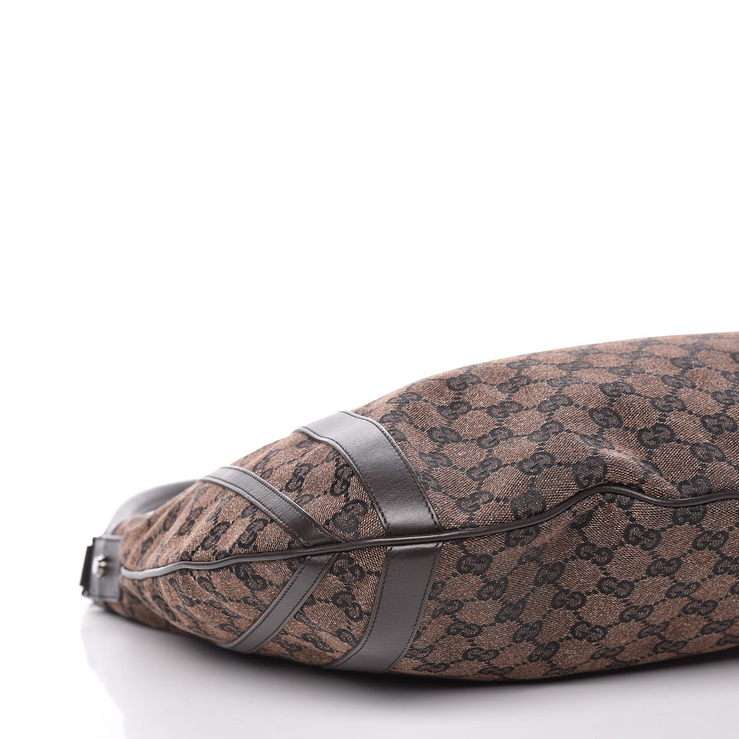 Gucci Monogram Medium Abbey Convertible Tote Dark Brown 8 of 9