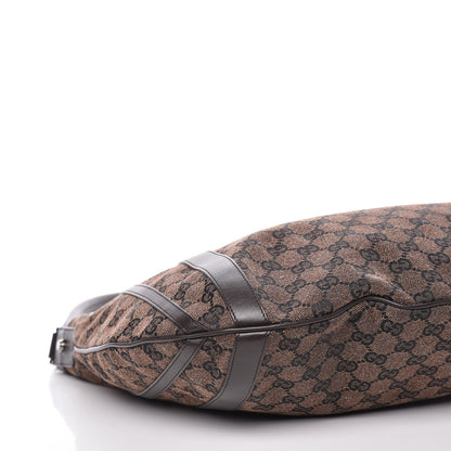 Gucci Monogram Medium Abbey Convertible Tote Dark Brown 8 of 9