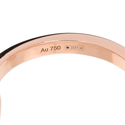 Gucci 18K Rose Gold Diamond GG Running Ring 48 4.5 6 of 6