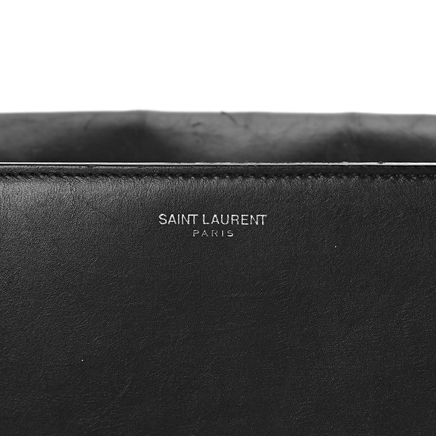 Saint Laurent Smooth Calfskin Medium Classic Monogram Universite Bag Black 7 of 16