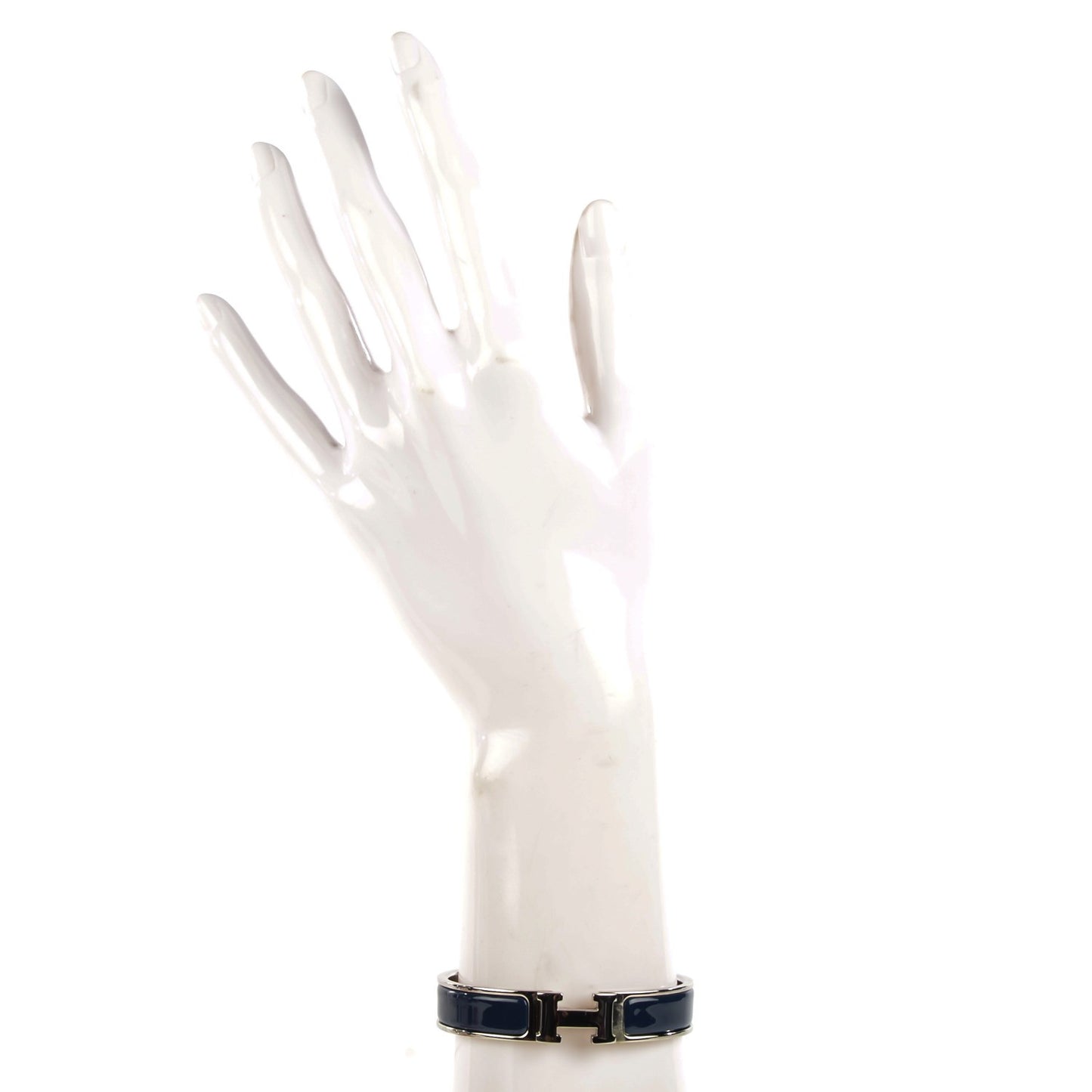 Narrow Enamel Clic Clac H Bracelet Indigo Bleu