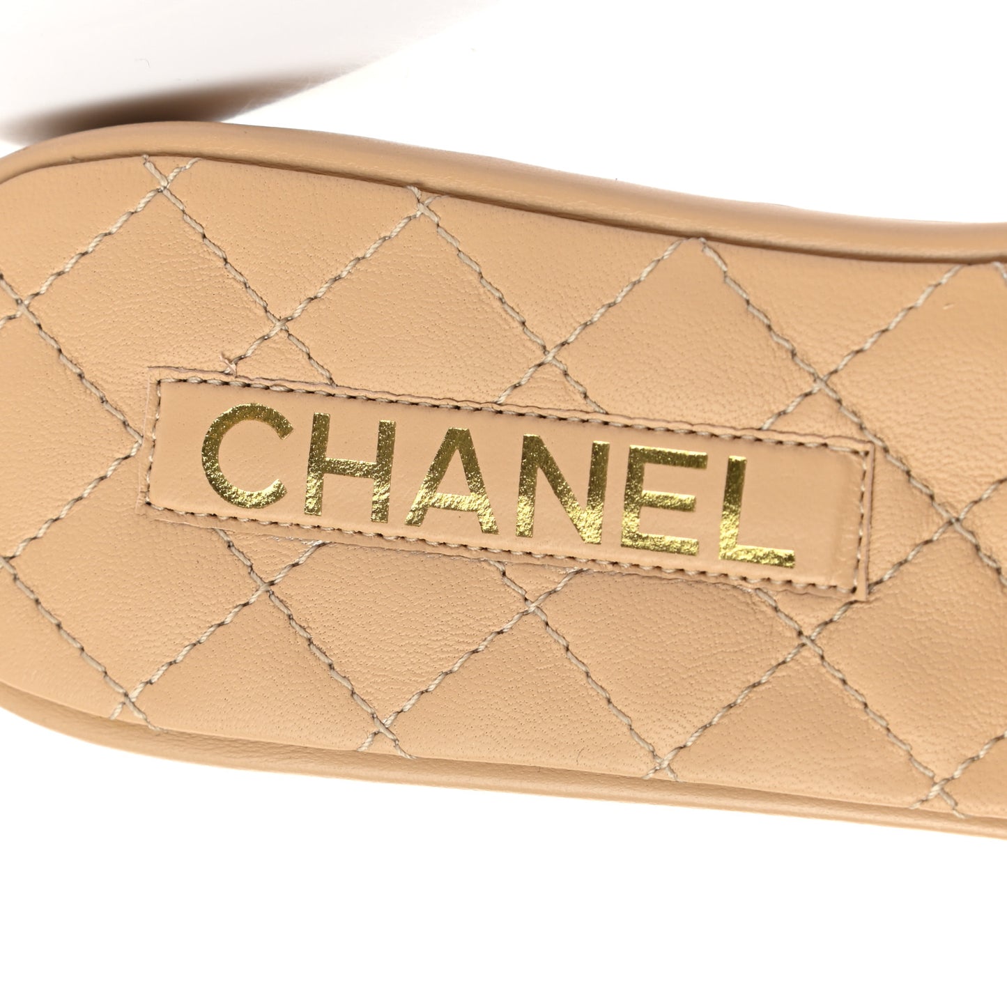 Lambskin Quilted CC Turnlock Sandals 41 Beige