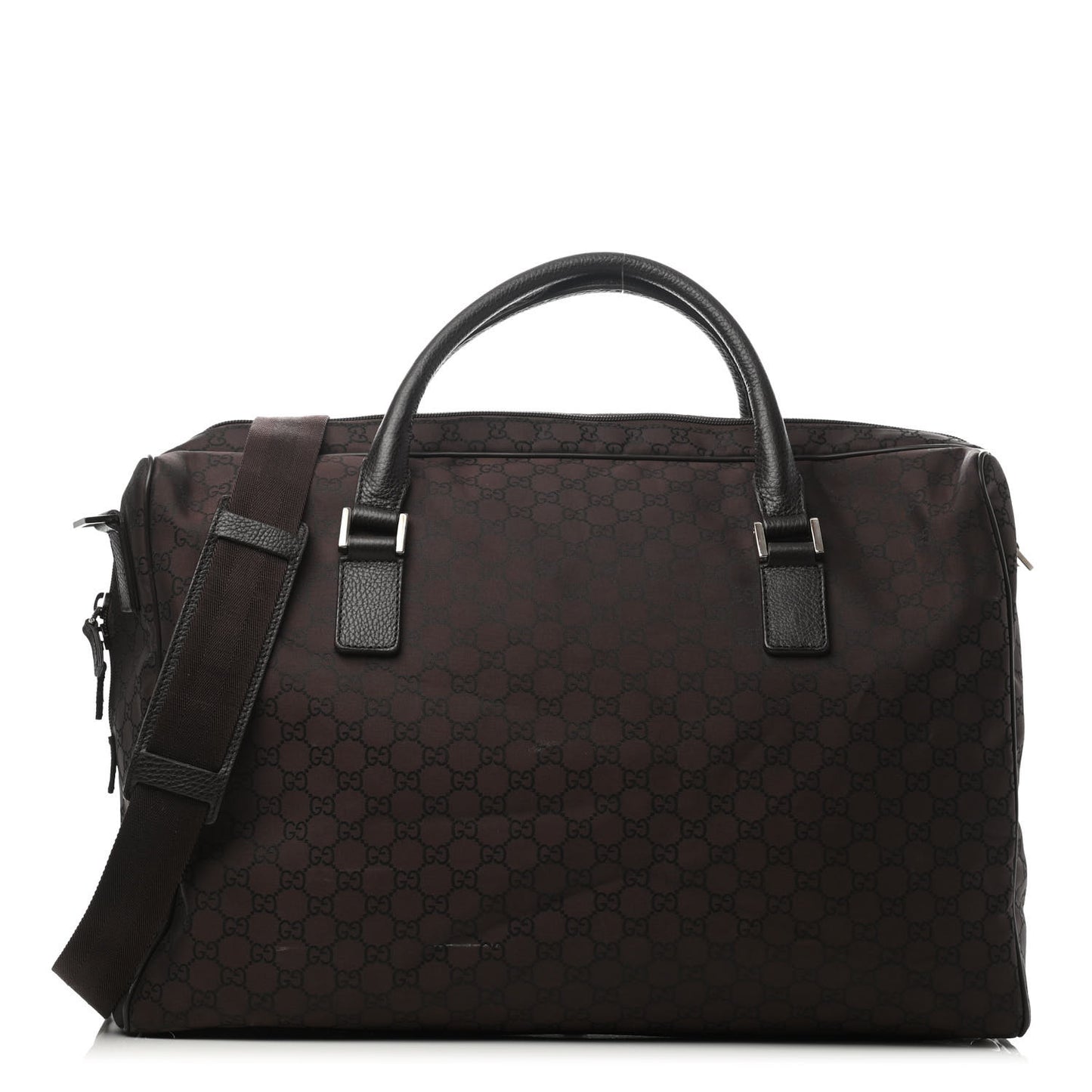 Nylon Monogram Large Carry On Duffle Dark Brown