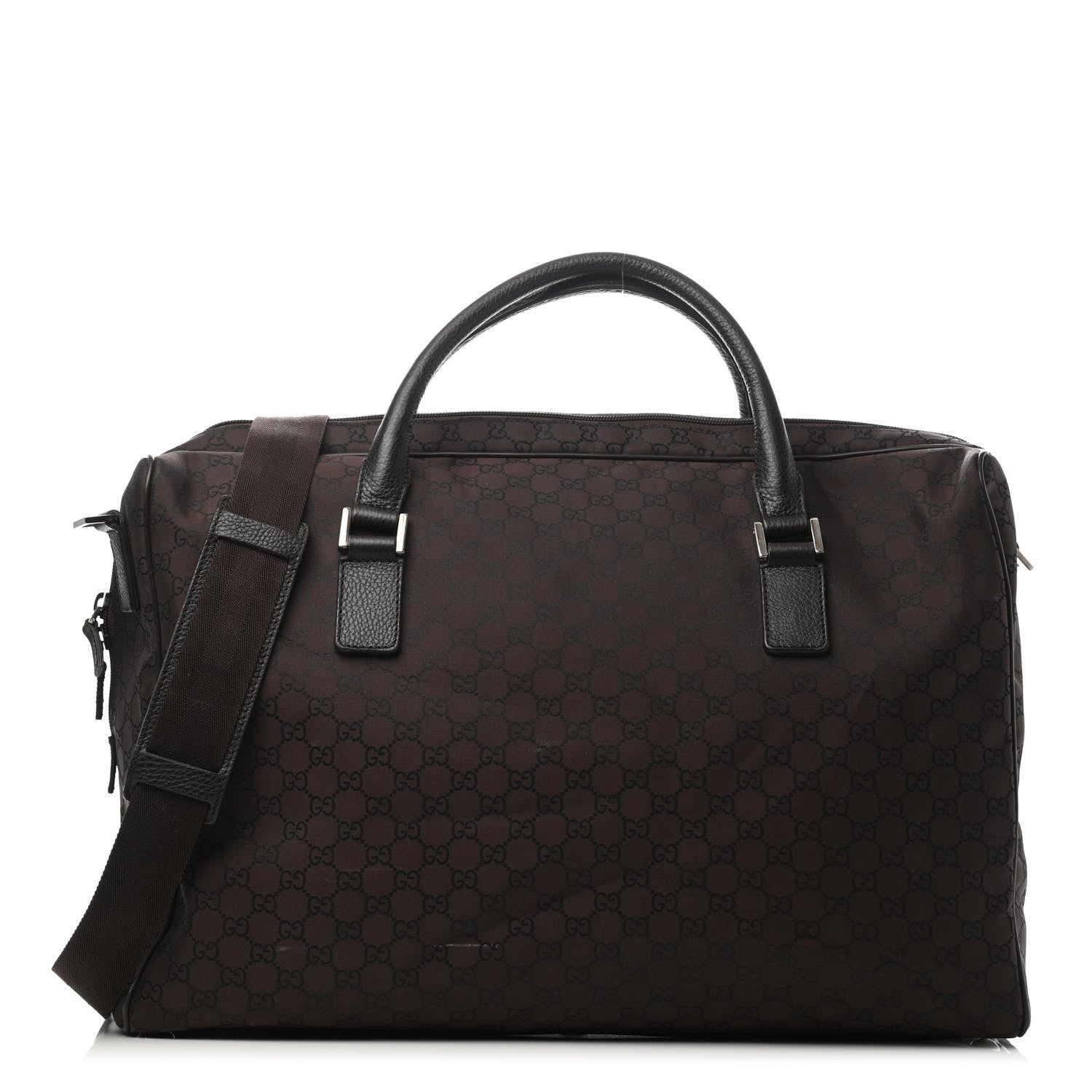 Gucci Nylon Monogram Large Carry On Duffle Dark Brown 1 of 4