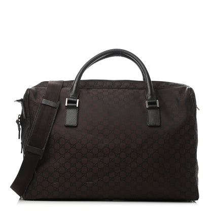 Gucci Nylon Monogram Large Carry On Duffle Dark Brown 1 of 4