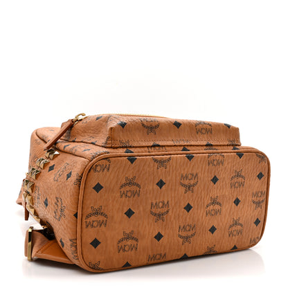 MCM Visetos Small Side Stud Stark Backpack Cognac 4 of 9
