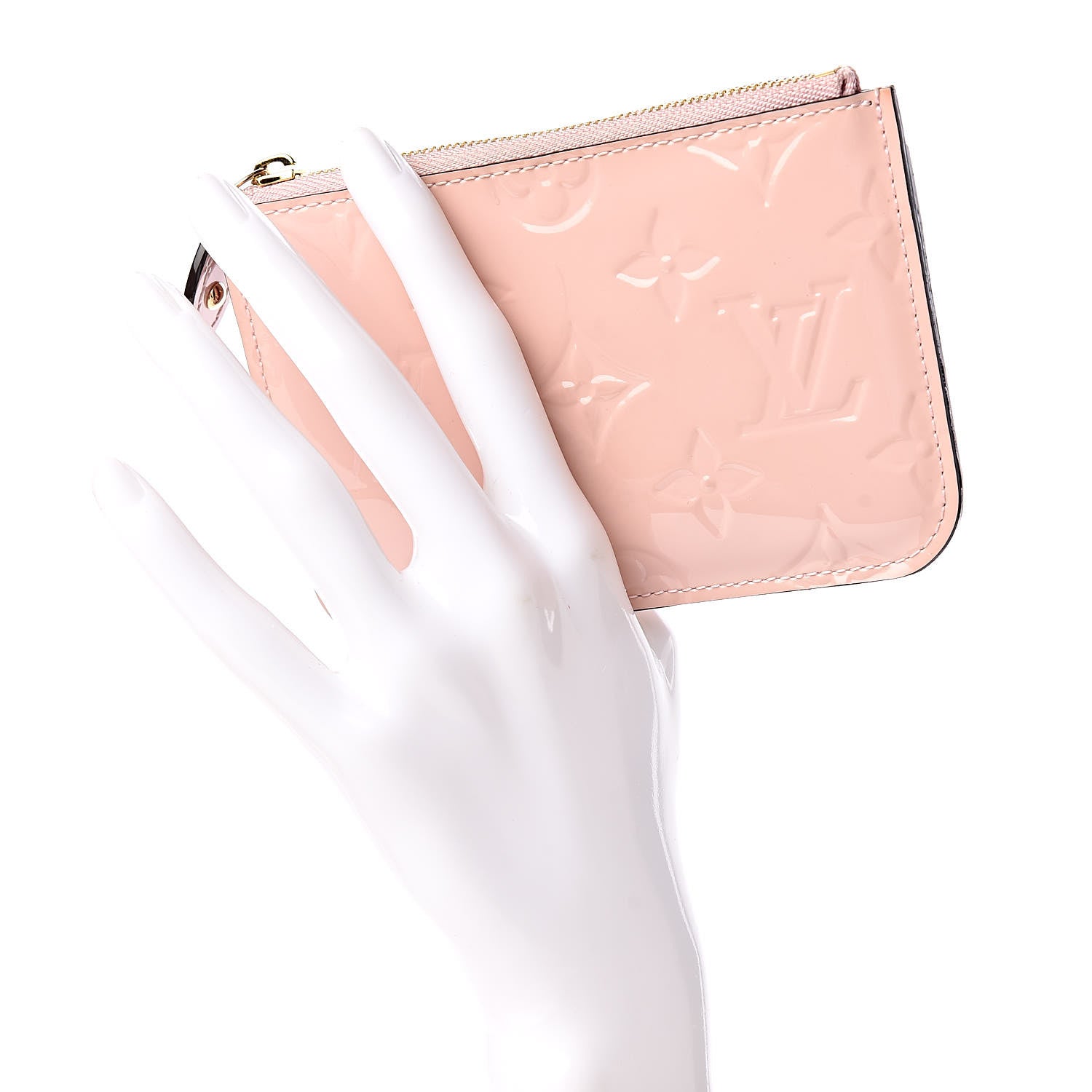 Louis Vuitton Vernis Key Pouch Rose Ballerine 2 of 10