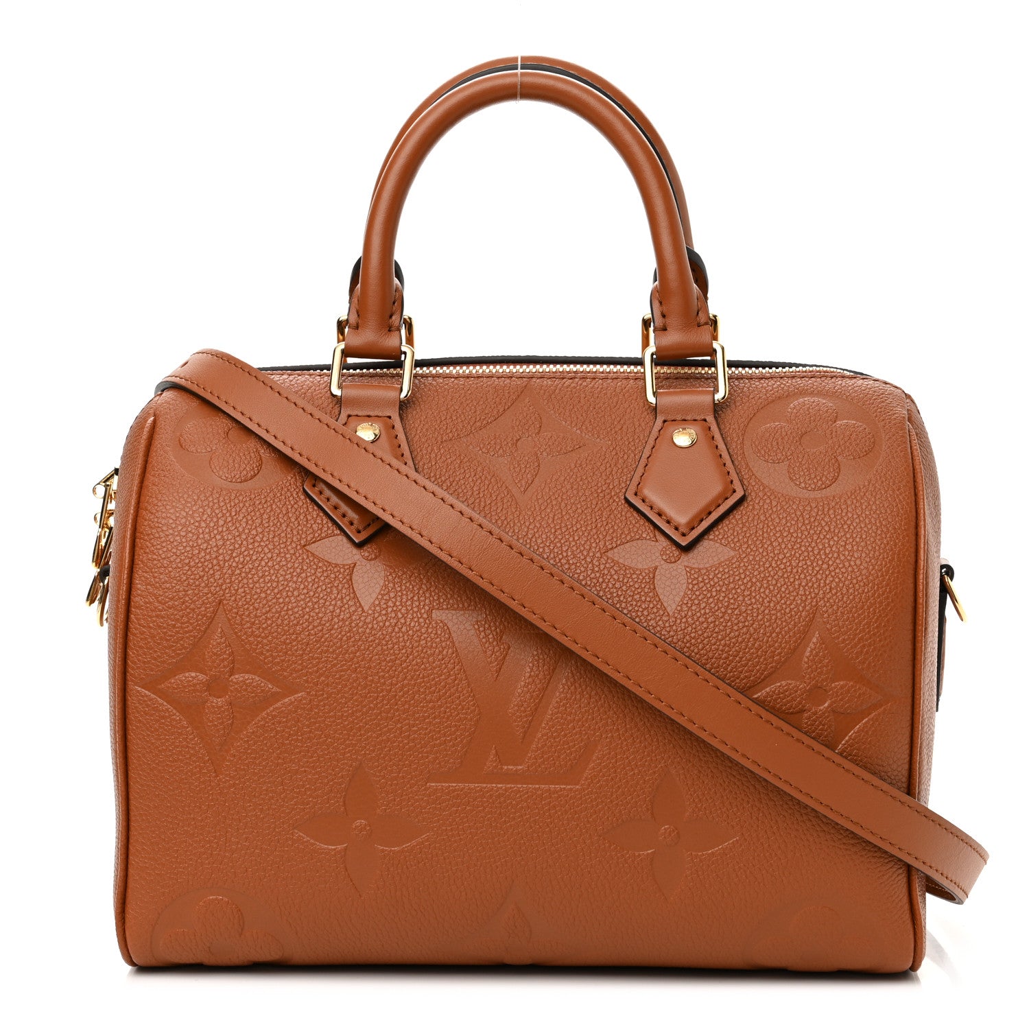 Louis Vuitton Empreinte Monogram Giant Speedy Bandouliere 25 Cognac 1 of 8