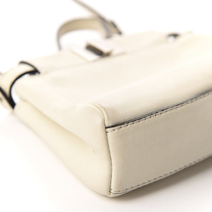 Fendi Shiny Nappa Micro Peekaboo Iconic Satchel White 7 of 12