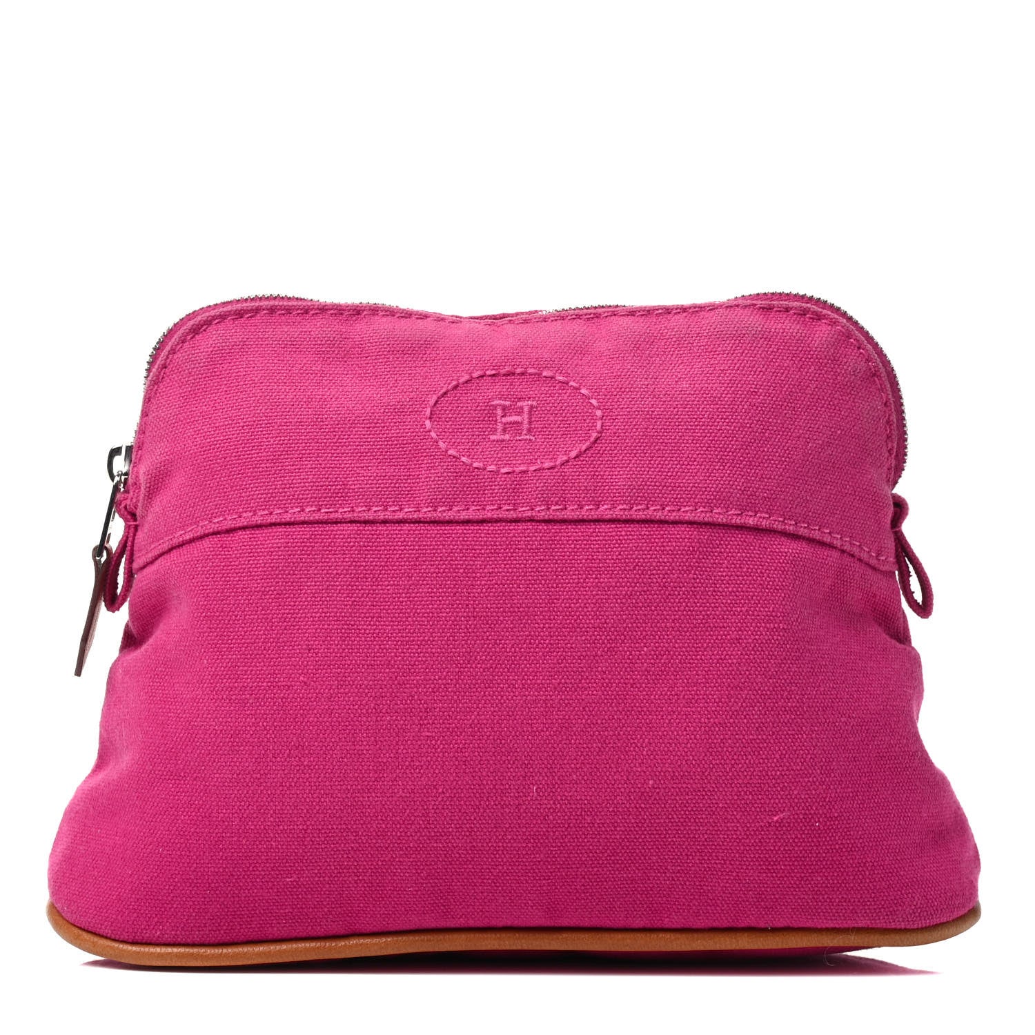 Hermes Cotton Canvas Mini Bolide Travel Cosmetic Pouch 1 of 6