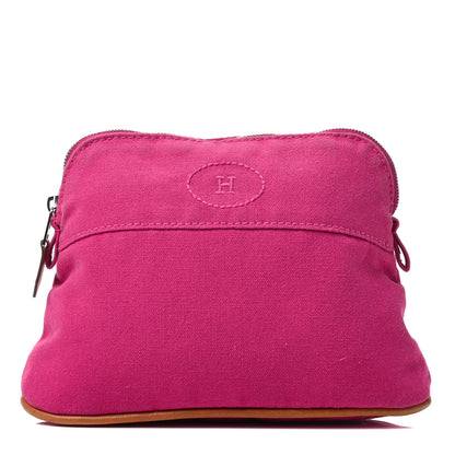 Hermes Cotton Canvas Mini Bolide Travel Cosmetic Pouch 1 of 6