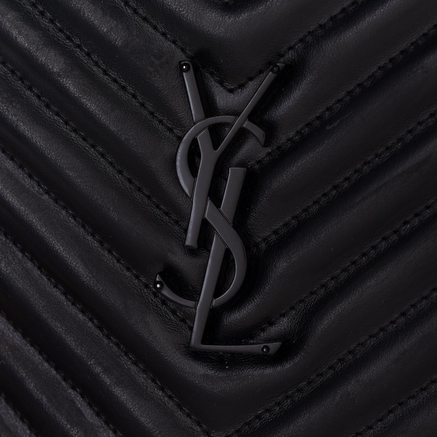 Calfskin Matelasse Monogram Lou Camera Bag Black