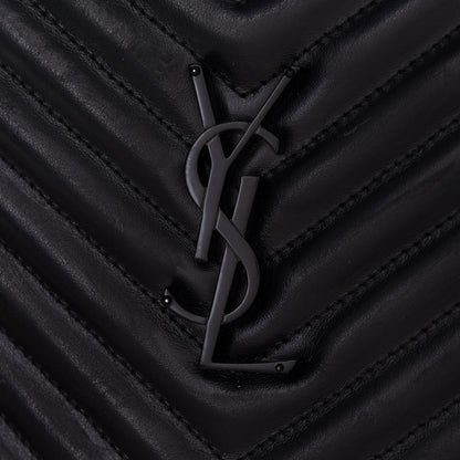 Saint Laurent Calfskin Matelasse Monogram Lou Camera Bag Black 8 of 10