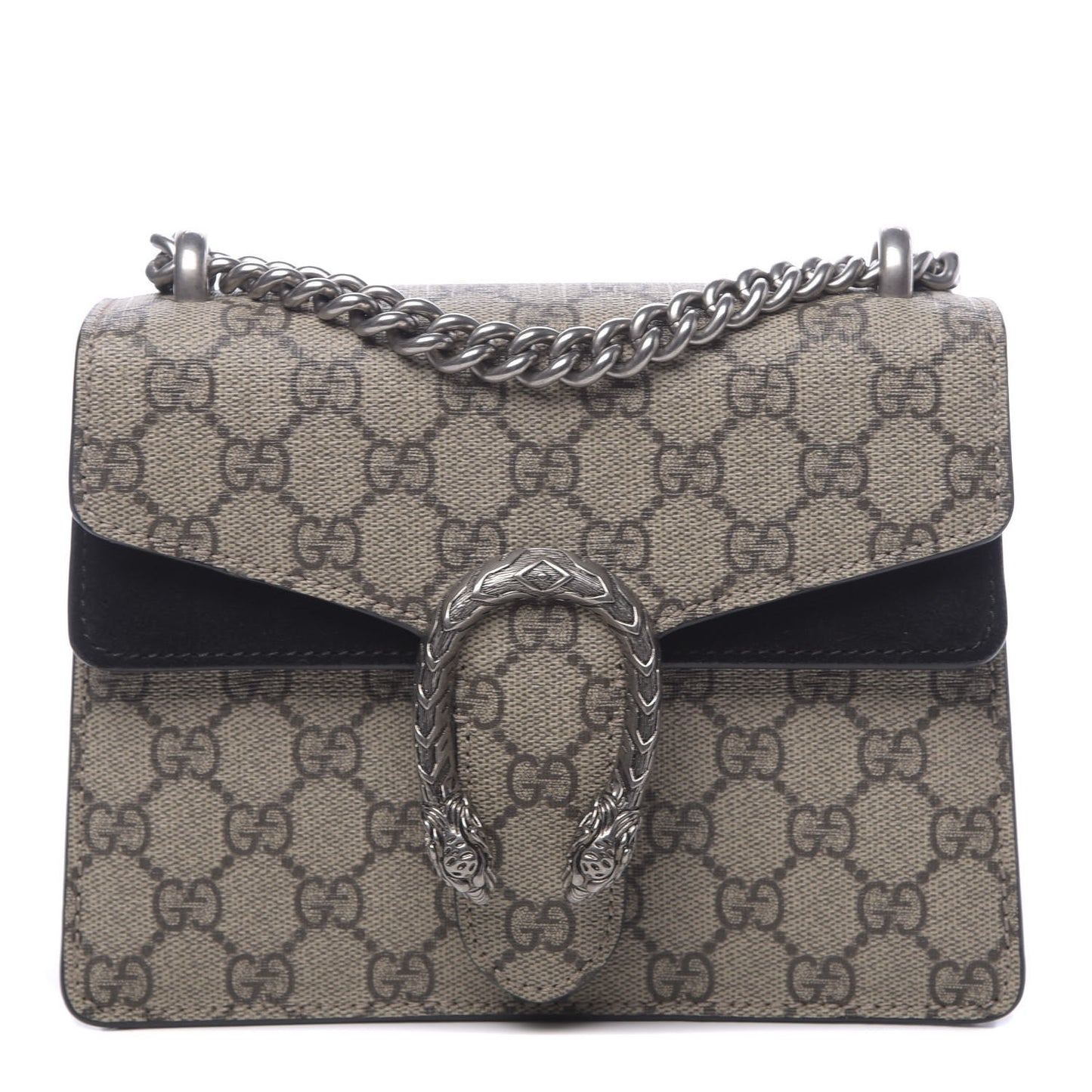 GG Supreme Monogram Mini Dionysus Shoulder Bag Black