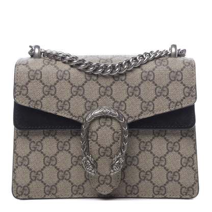 Gucci GG Supreme Monogram Mini Dionysus Shoulder Bag Black 1 of 11
