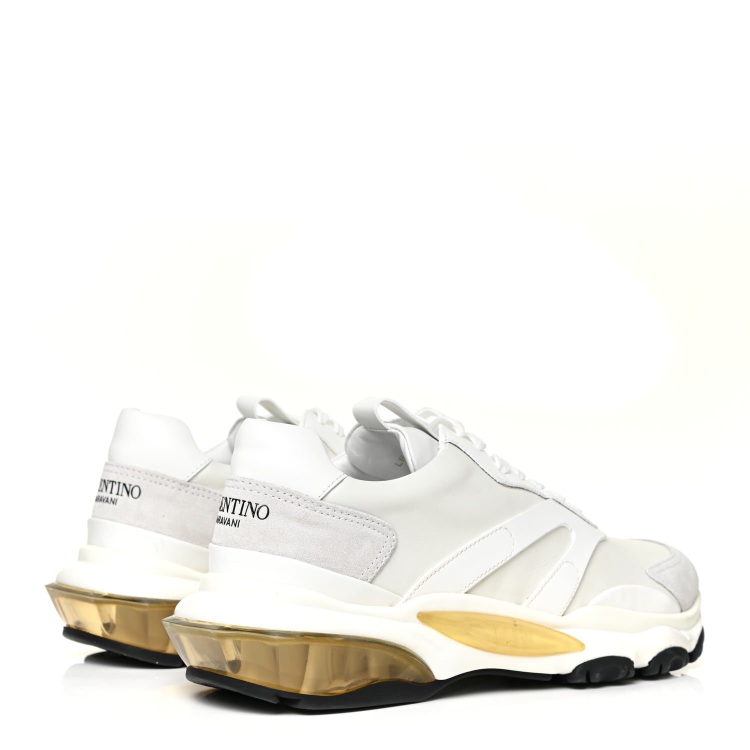 Valentino Garavani Calfskin Mens Bounce Sneakers 40.5 White 5 of 17
