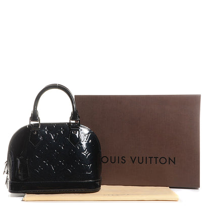 Louis Vuitton Vernis Alma BB Noir Magnetique 5 of 8