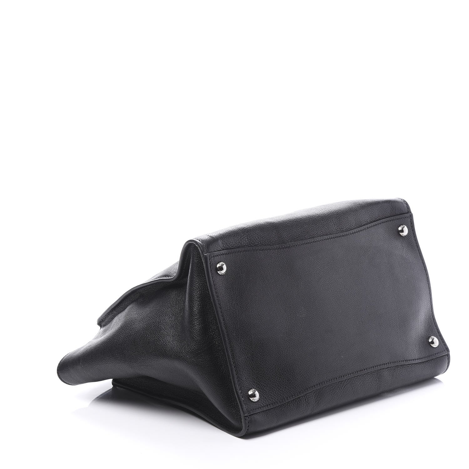 Prada Glace Calf Twin Pocket Tote Black 3 of 10