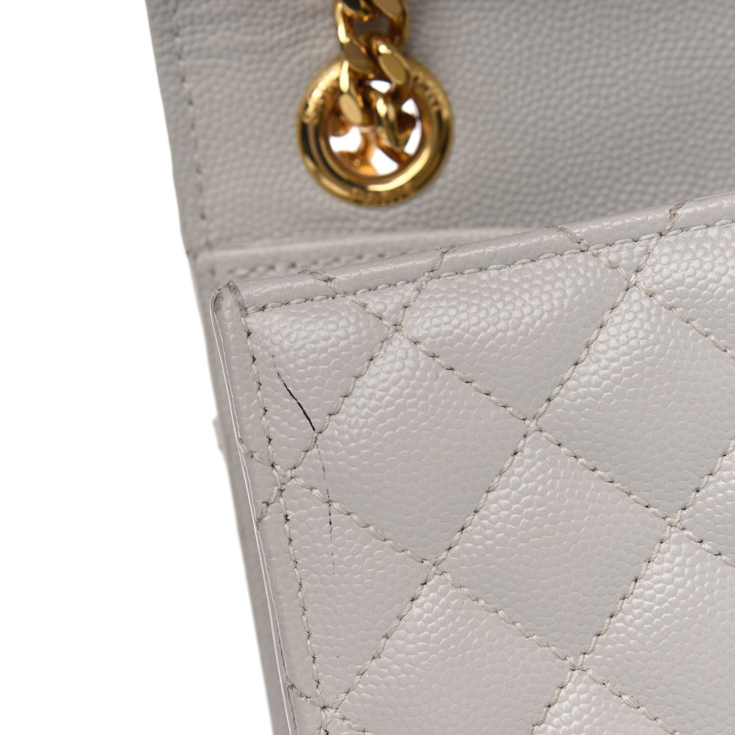 Saint Laurent Grain De Poudre Textured Mixed Matelasse Medium Triquilt Monogram Satchel Porcellana 5 of 7
