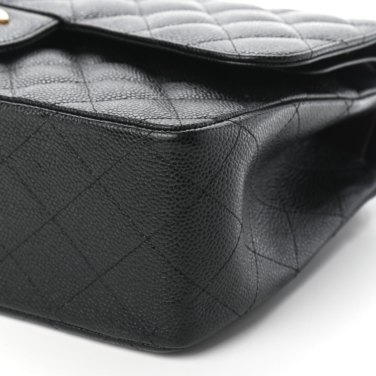 Chanel Caviar Quilted Jumbo Double Flap Black 6 of 9