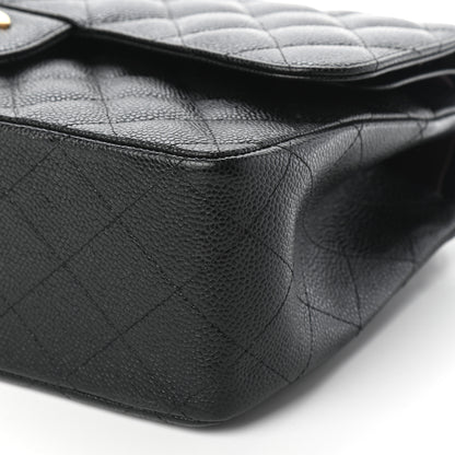 Chanel Caviar Quilted Jumbo Double Flap Black 6 of 9