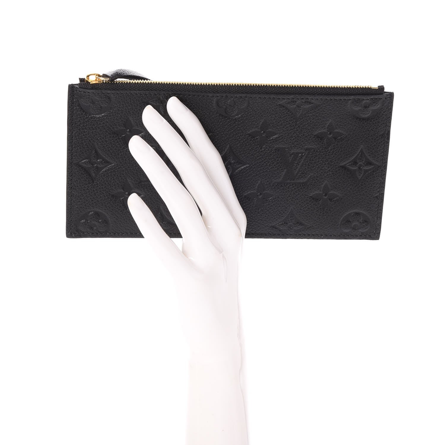 Louis Vuitton Empreinte Felicie Chain Wallet Zippered Insert Black 2 of 6