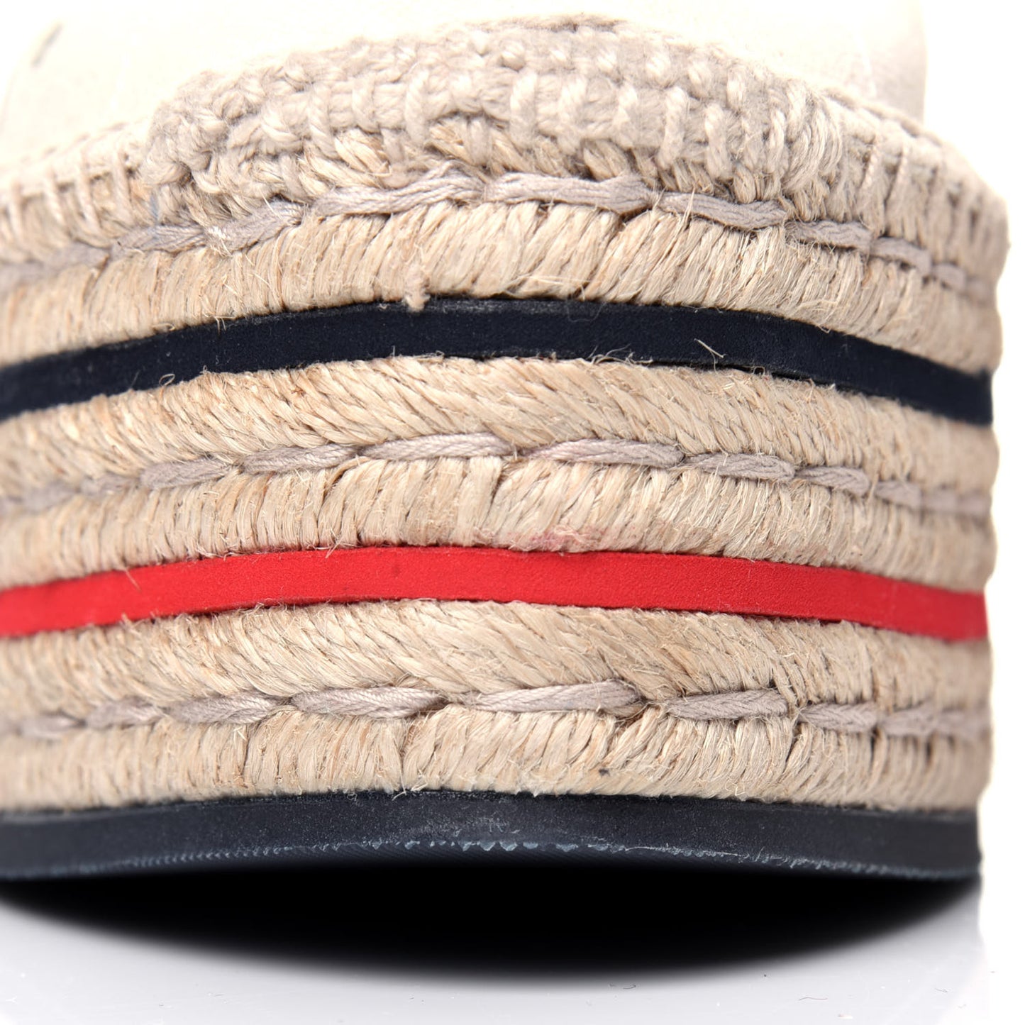 Canvas Logo Lace-Up Platform Espadrilles 40.5 Greggio Grege