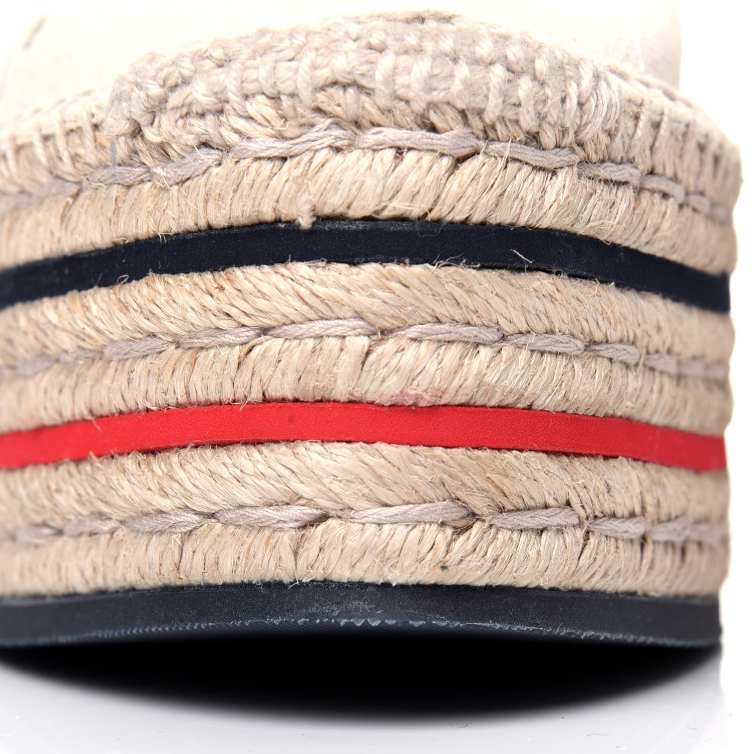 Gucci Canvas Logo Lace-Up Platform Espadrilles 40.5 Greggio Grege 11 of 16