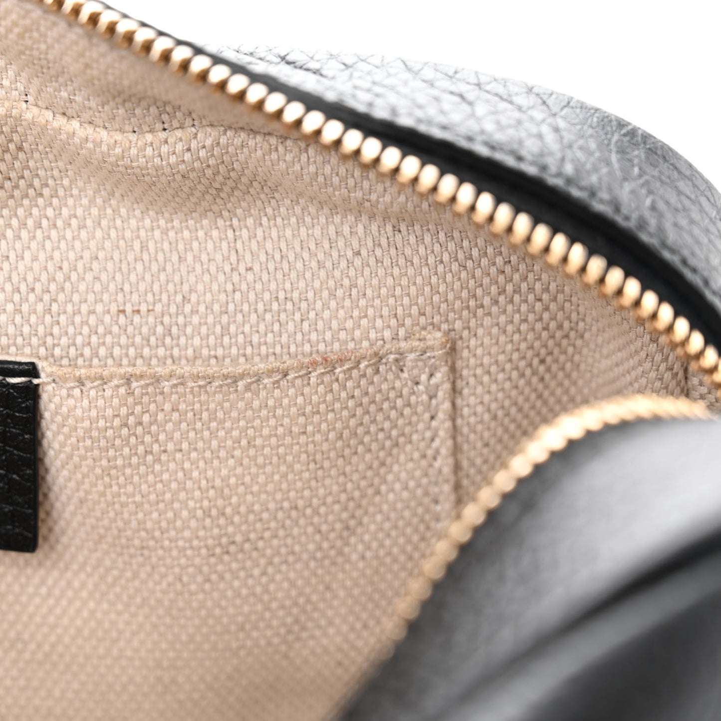 Pebbled Calfskin Small Soho Disco Bag Black
