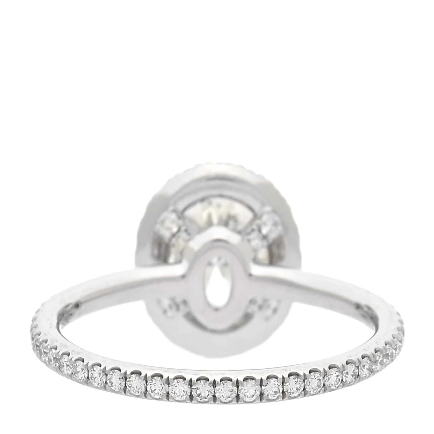 Harry Winston Platinum Diamond 1.10ct The One Oval Shaped Micropave Engagement Ring 50 5.5 4 of 6