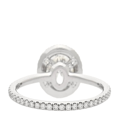 Harry Winston Platinum Diamond 1.10ct The One Oval Shaped Micropave Engagement Ring 50 5.5 4 of 6