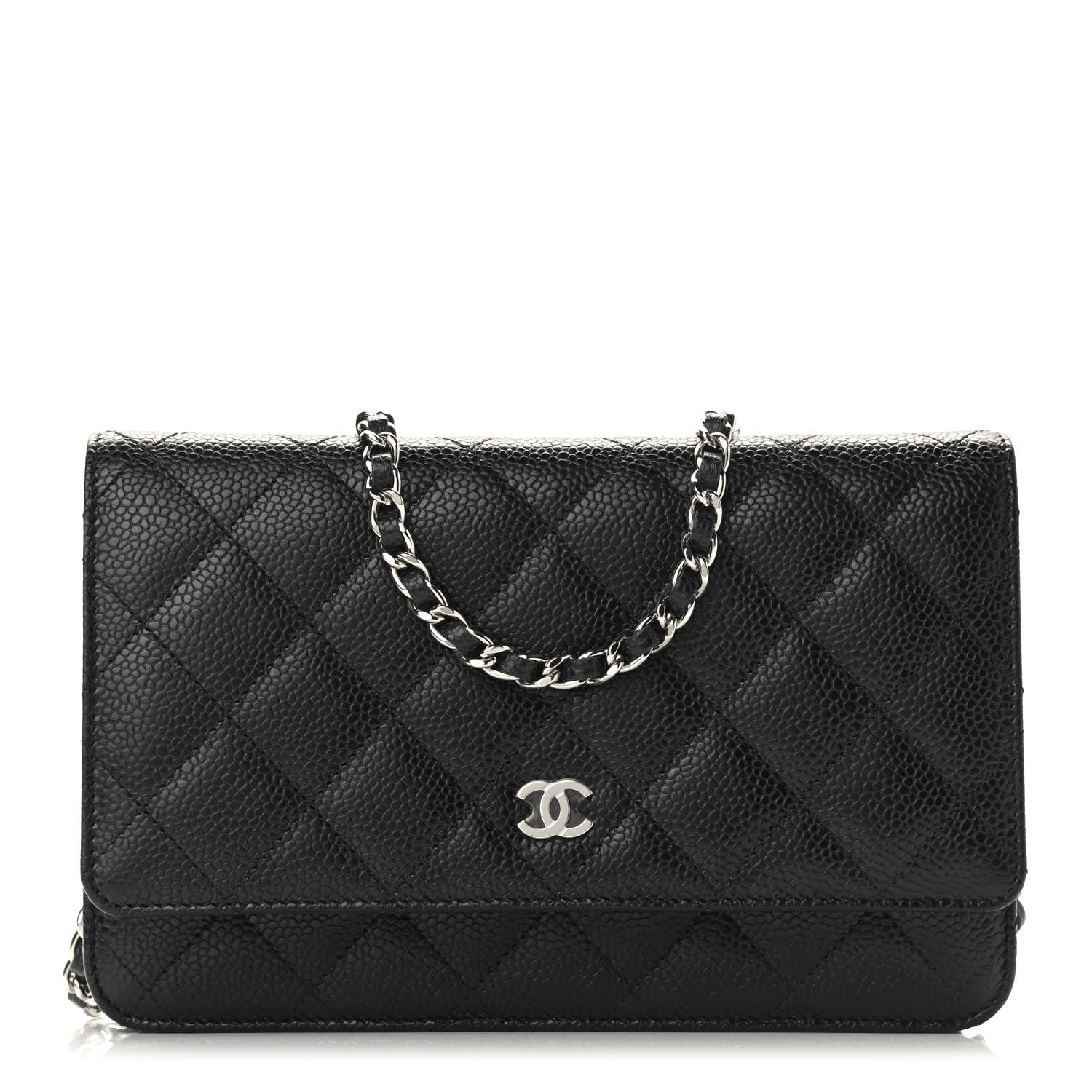 Chanel Caviar Quilted Wallet On Chain WOC Black 1 of 10