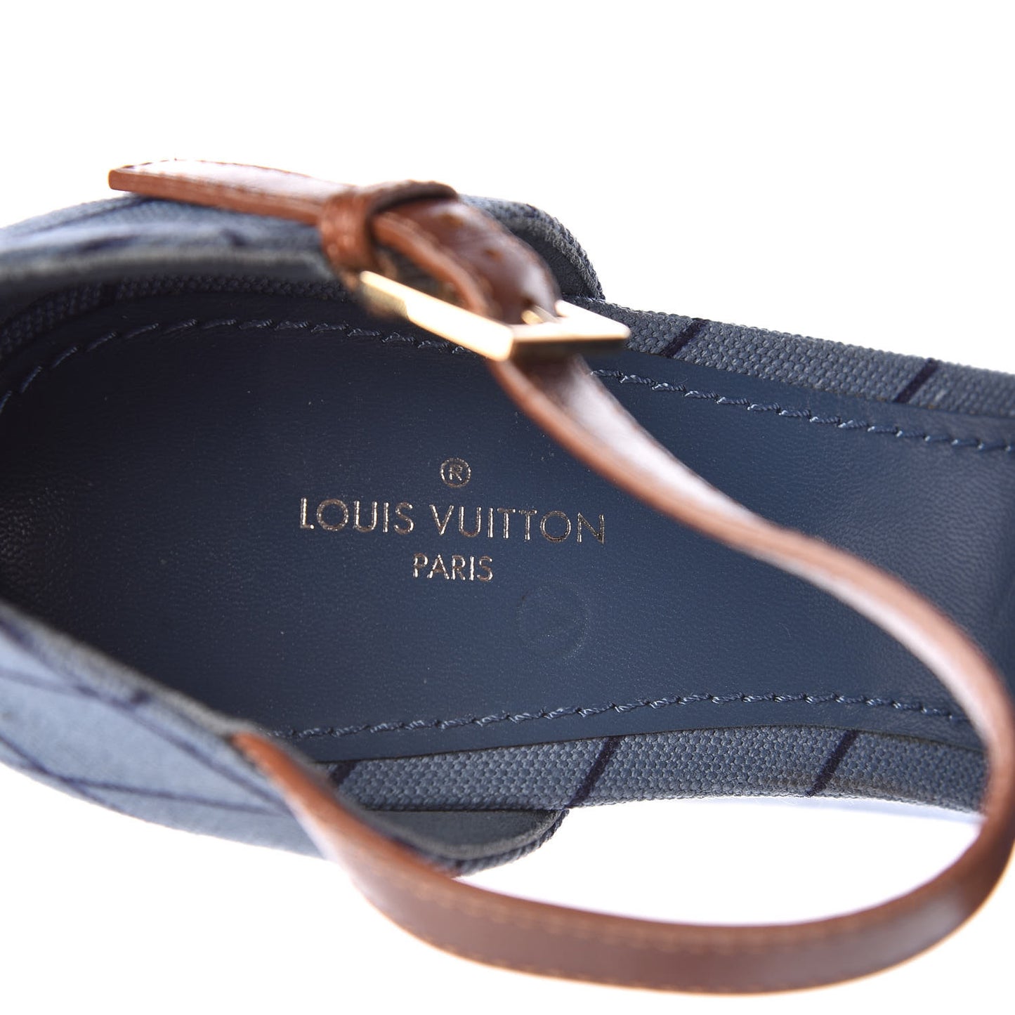 Denim Malletage Blossom Wedge Sandal 39.5