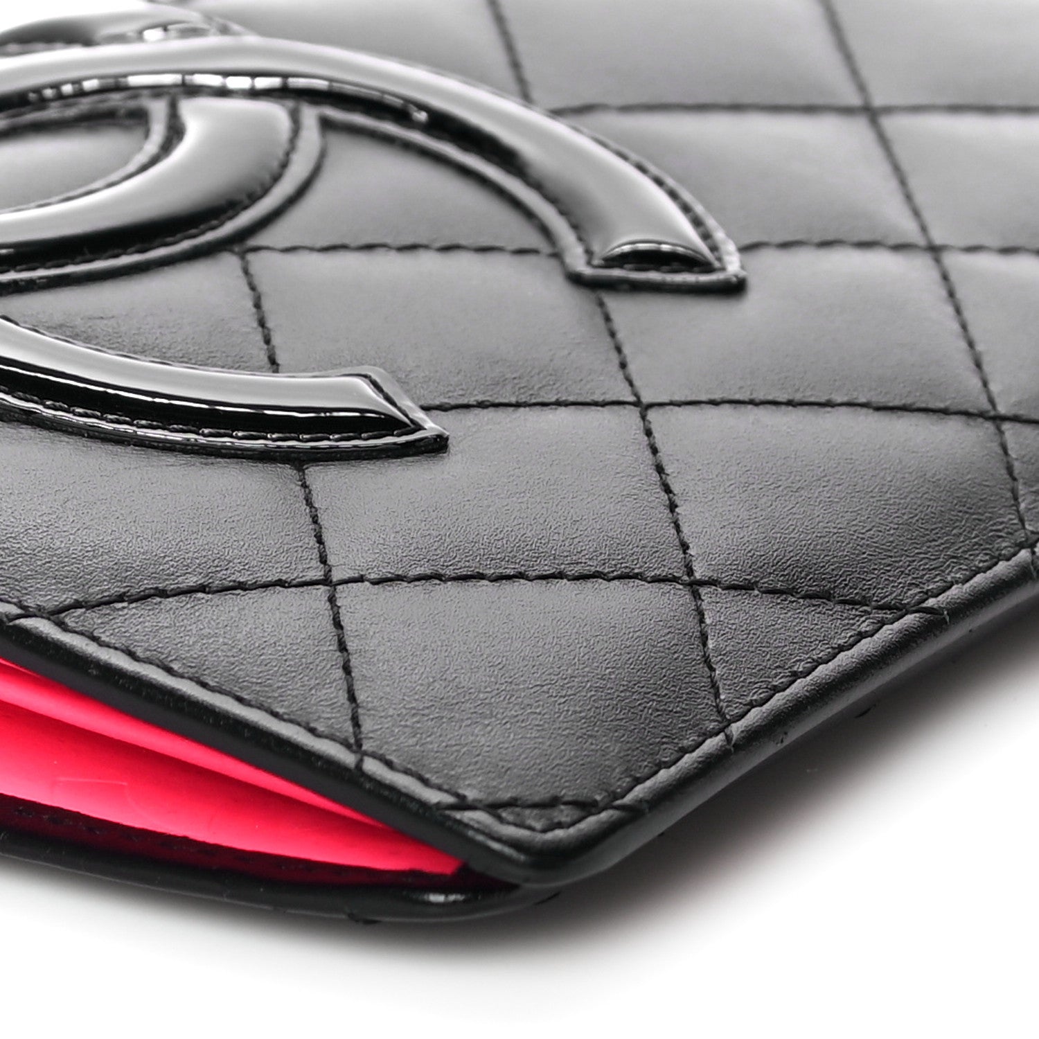 Chanel Calfskin Quilted Cambon Yen Wallet Black 9 of 9