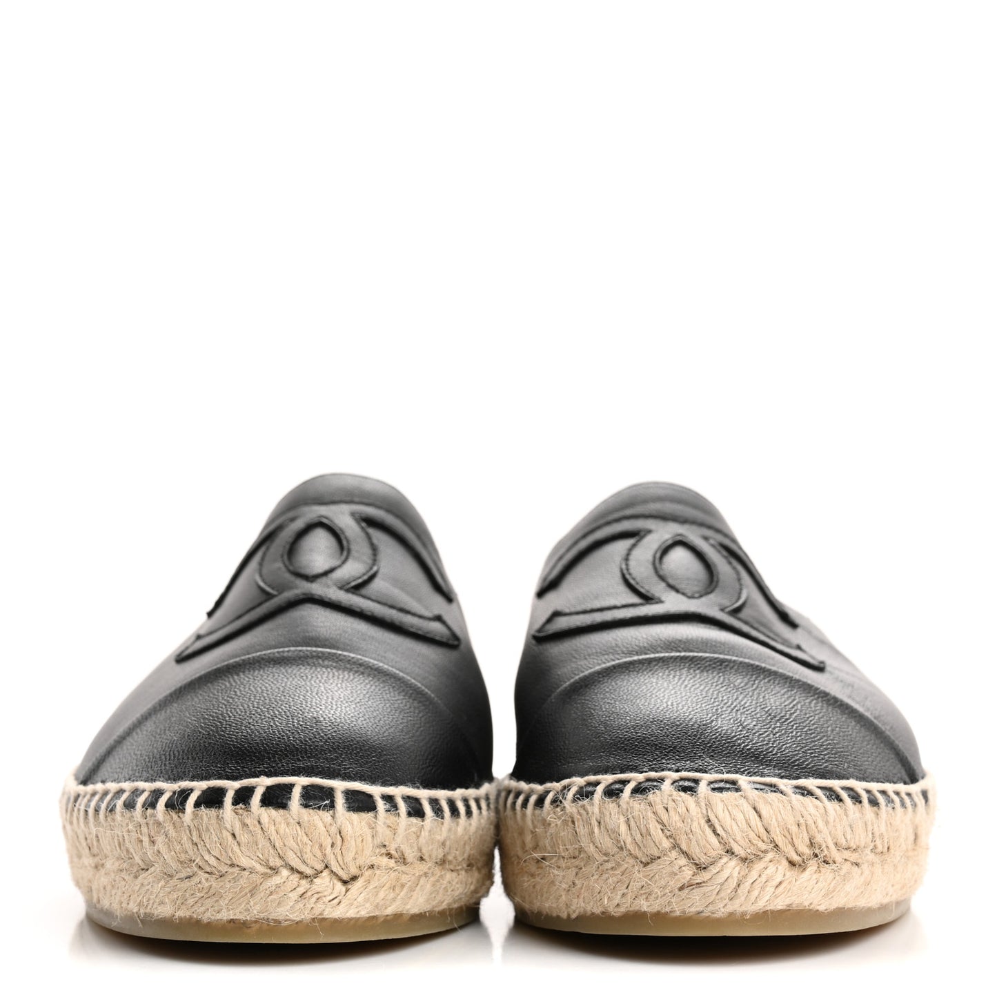 Lambskin CC Espadrilles 40 Black