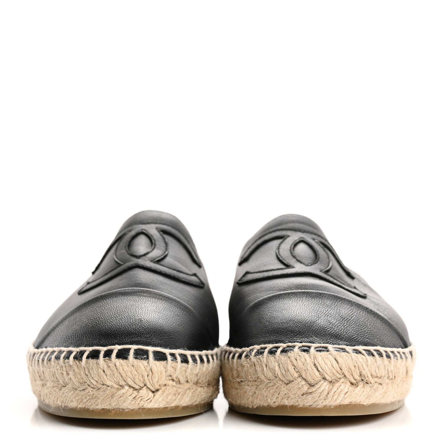 Chanel Lambskin CC Espadrilles 40 Black 3 of 9