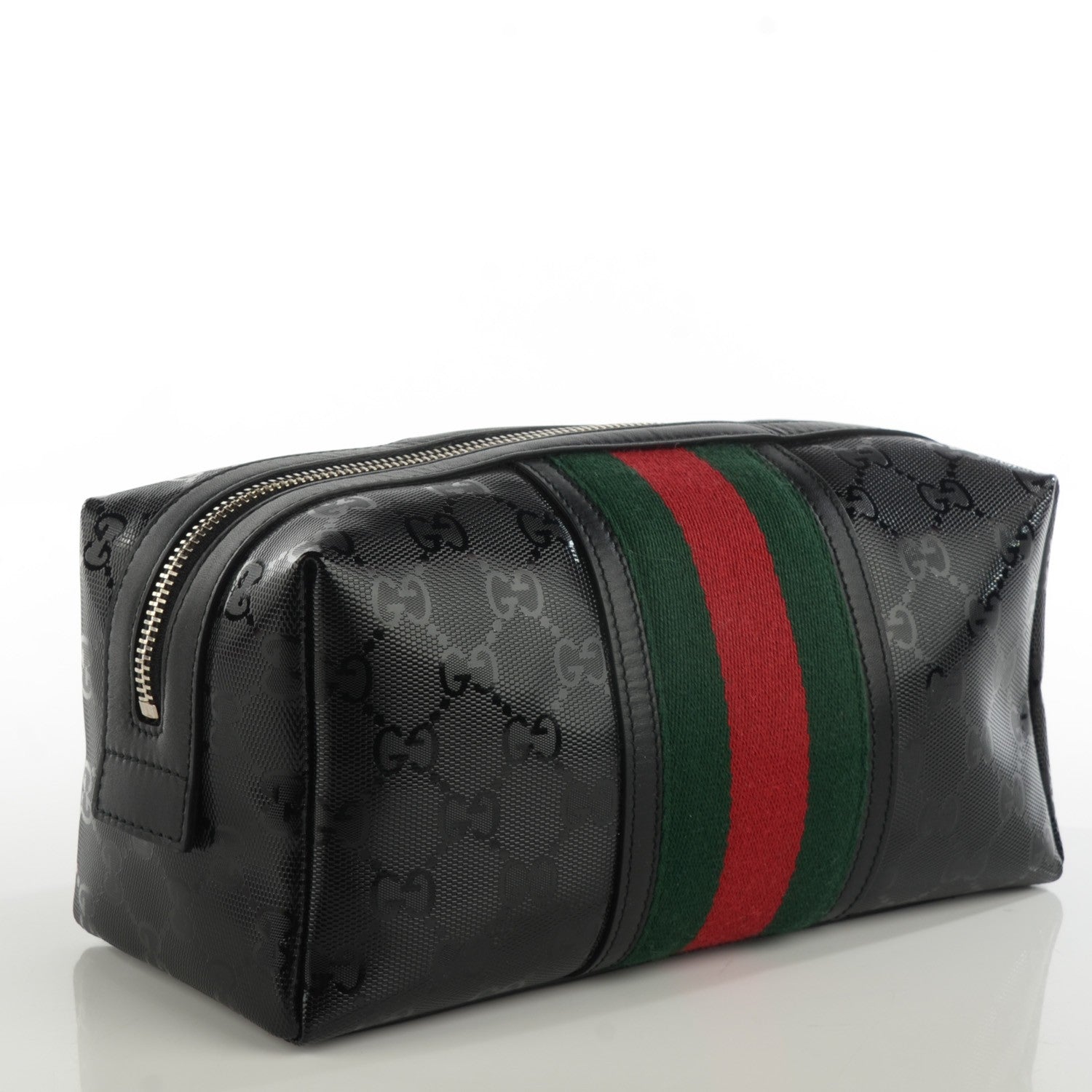 Gucci Imprime Monogram Web Cosmetic Case Black 3 of 7