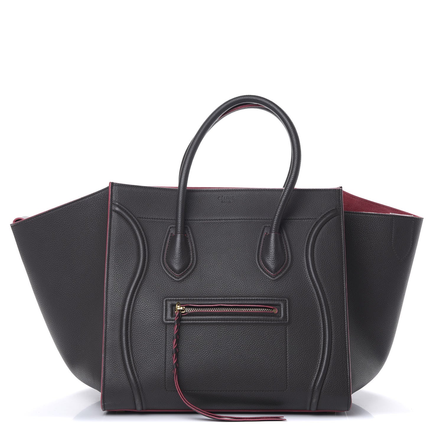 Celine Baby Grained Calfskin Medium Phantom Luggage Dark Taupe 1 of 16