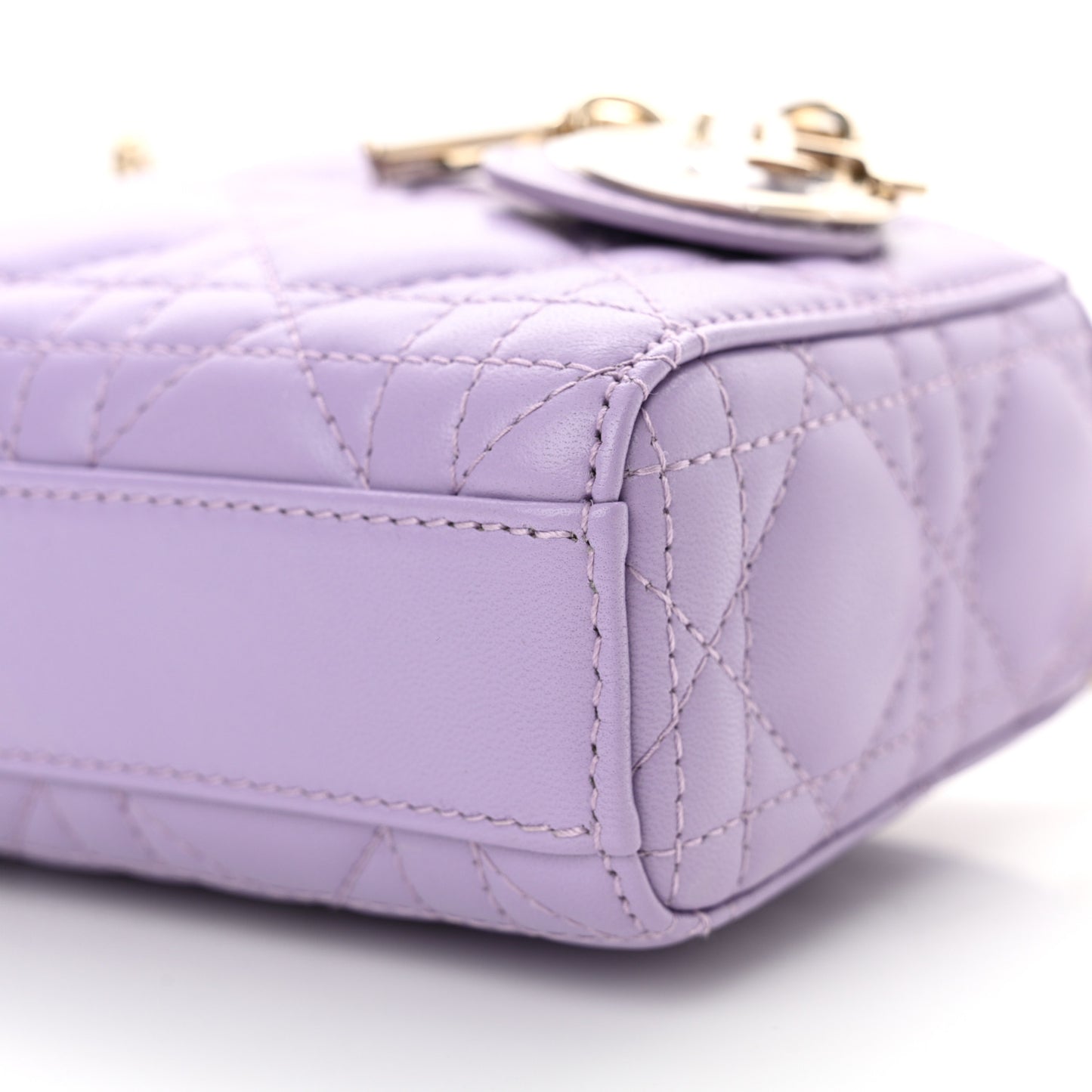Lambskin Cannage Micro Lady D-Joy Light Purple