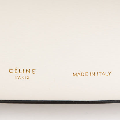 Celine Palmelato Calfskin Curved Evening Clutch White 6 of 8