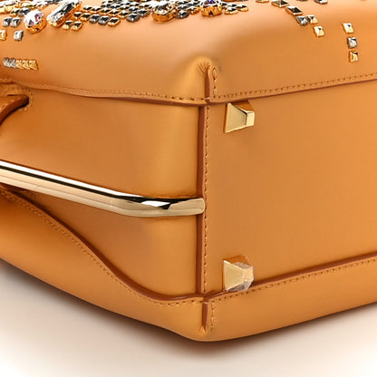 MCM Calfskin Swarovski Crystal Ball Mini Milla Tote Yellow 11 of 13
