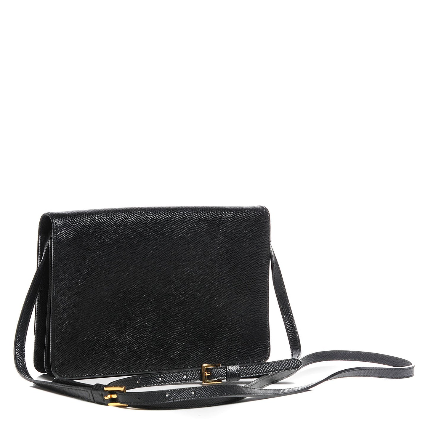 Saffiano Mini Crossbody Bag Black