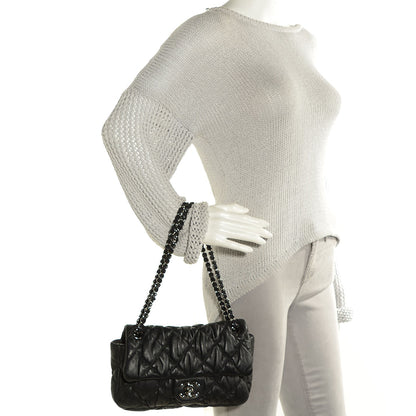 Chanel Calfskin Small Bubble Quilt Flap Bag Black 2 of 7