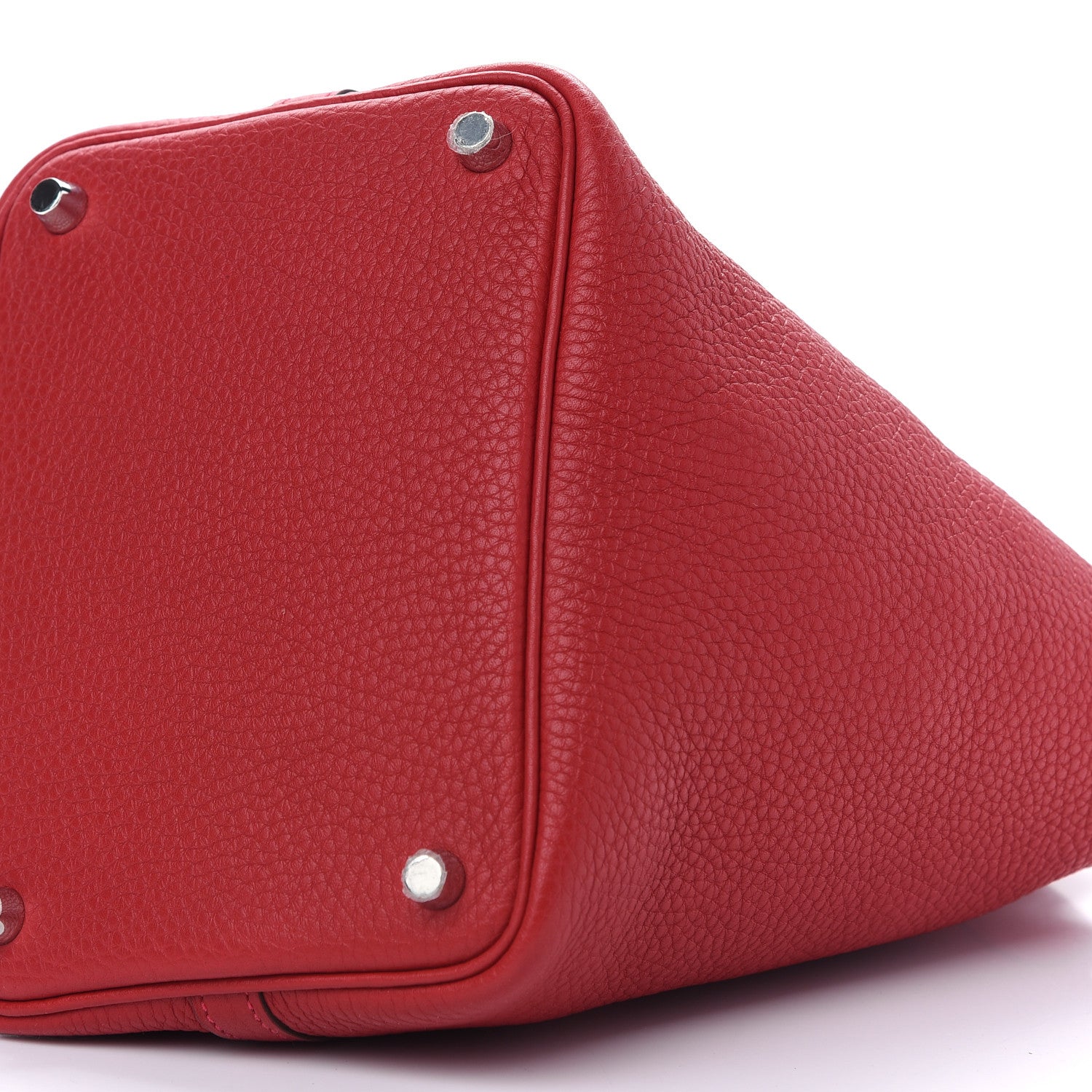 Hermes Taurillon Clemence Picotin Lock 18 PM Rouge Casaque 9 of 10