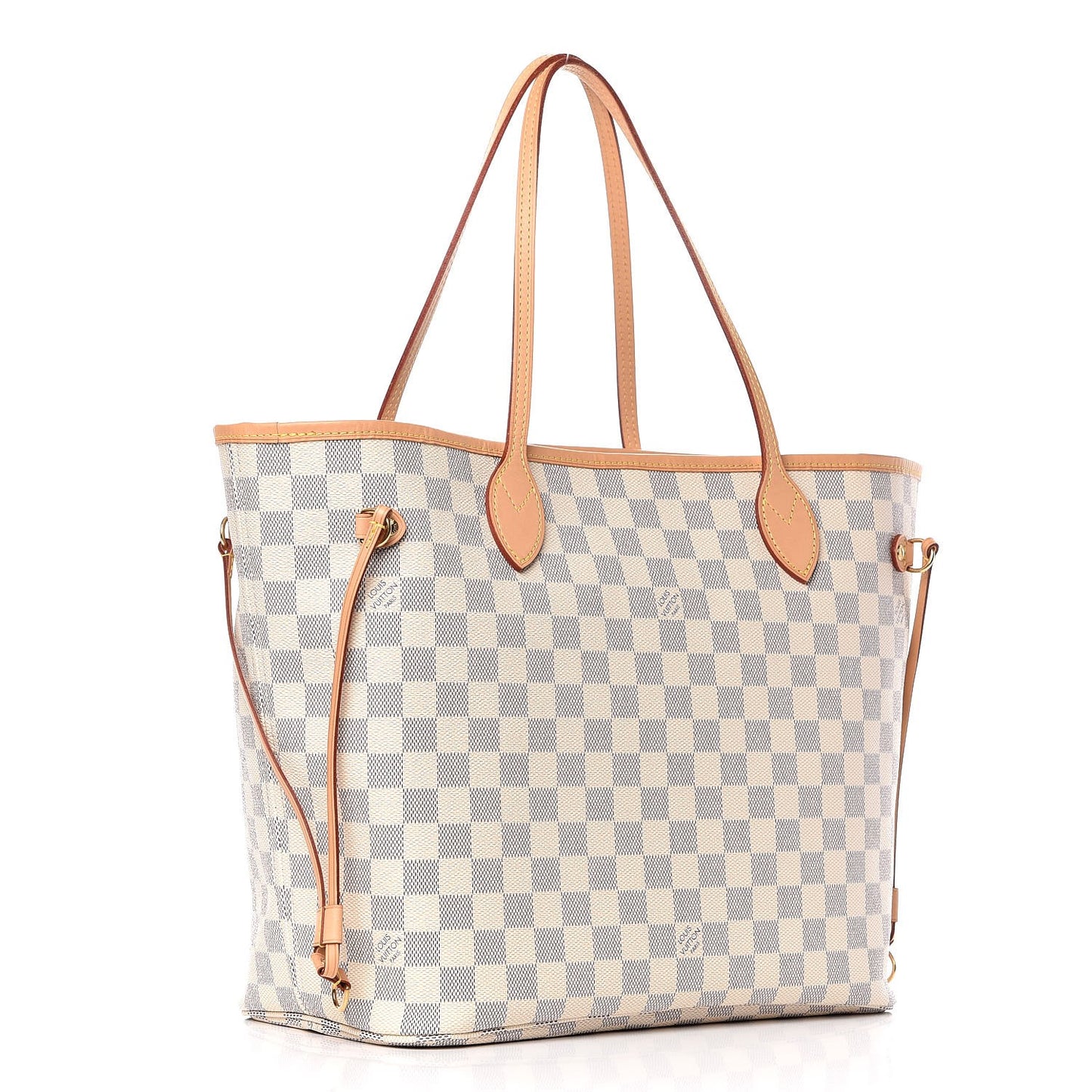 Damier Azur Neo Neverfull MM Rose Ballerine