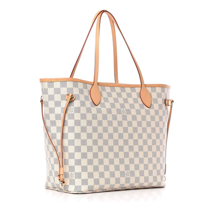 Louis Vuitton Damier Azur Neo Neverfull MM Rose Ballerine 4 of 9
