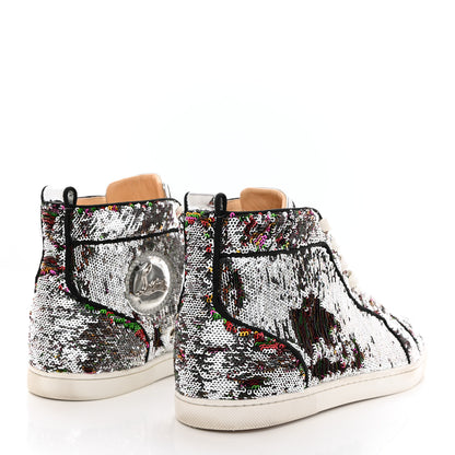 Christian Louboutin Metallic Sequin Womens Bip Bip Orlato Flat Sneakers 39.5 Multicolor 4 of 8