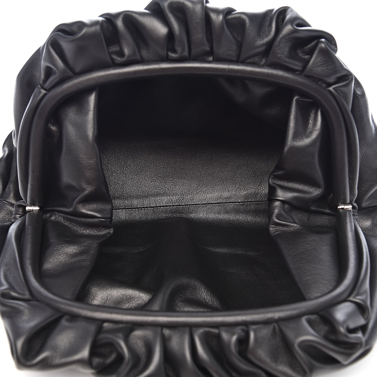 Bottega Veneta Smooth Butter Calf The Pouch Oversized Clutch Black 5 of 9