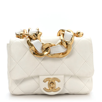 Chanel Lambskin Quilted Mini Funky Town Flap White 1 of 12